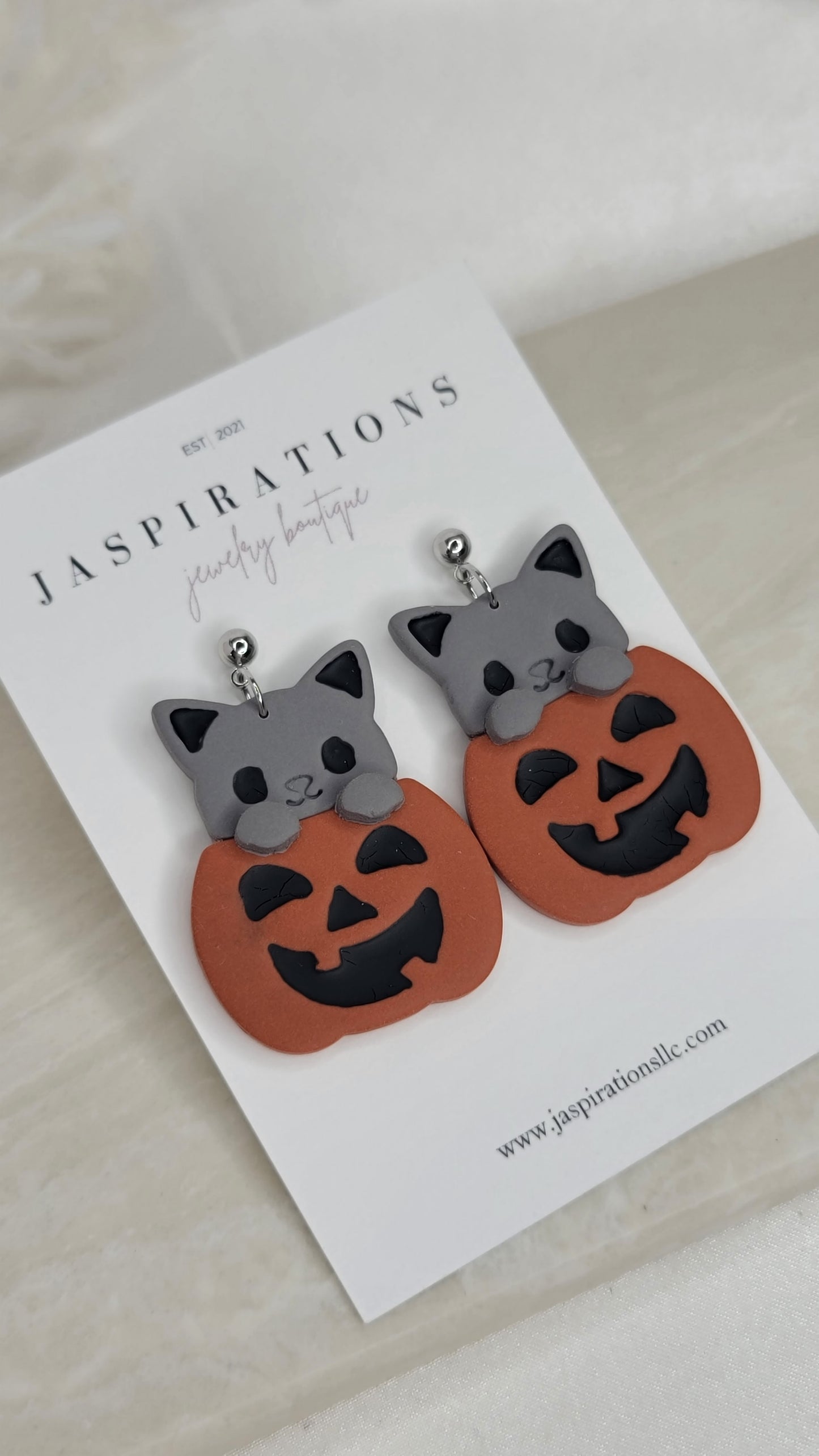 Kitty & Pumpkin Dangles