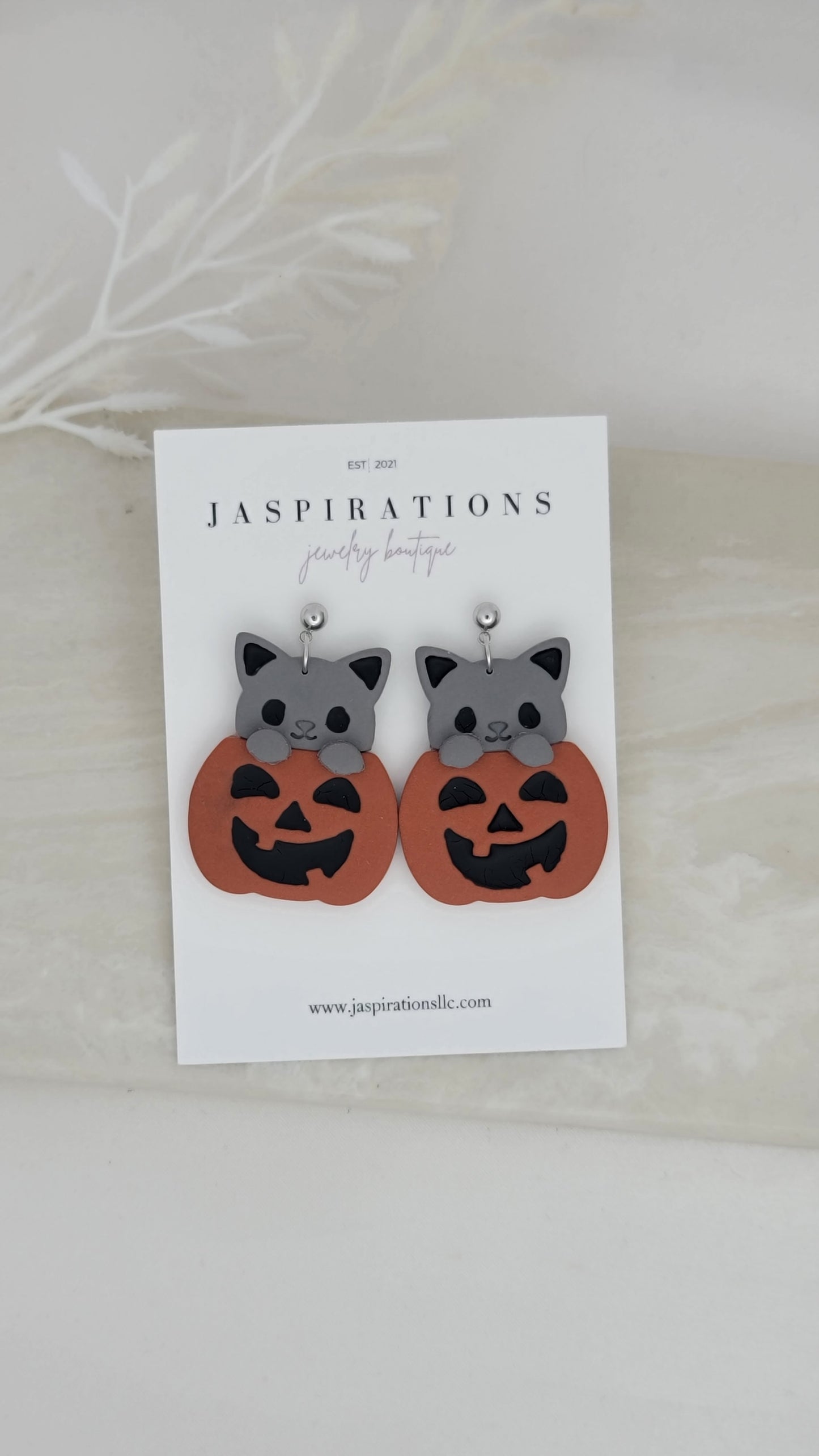 Kitty & Pumpkin Dangles