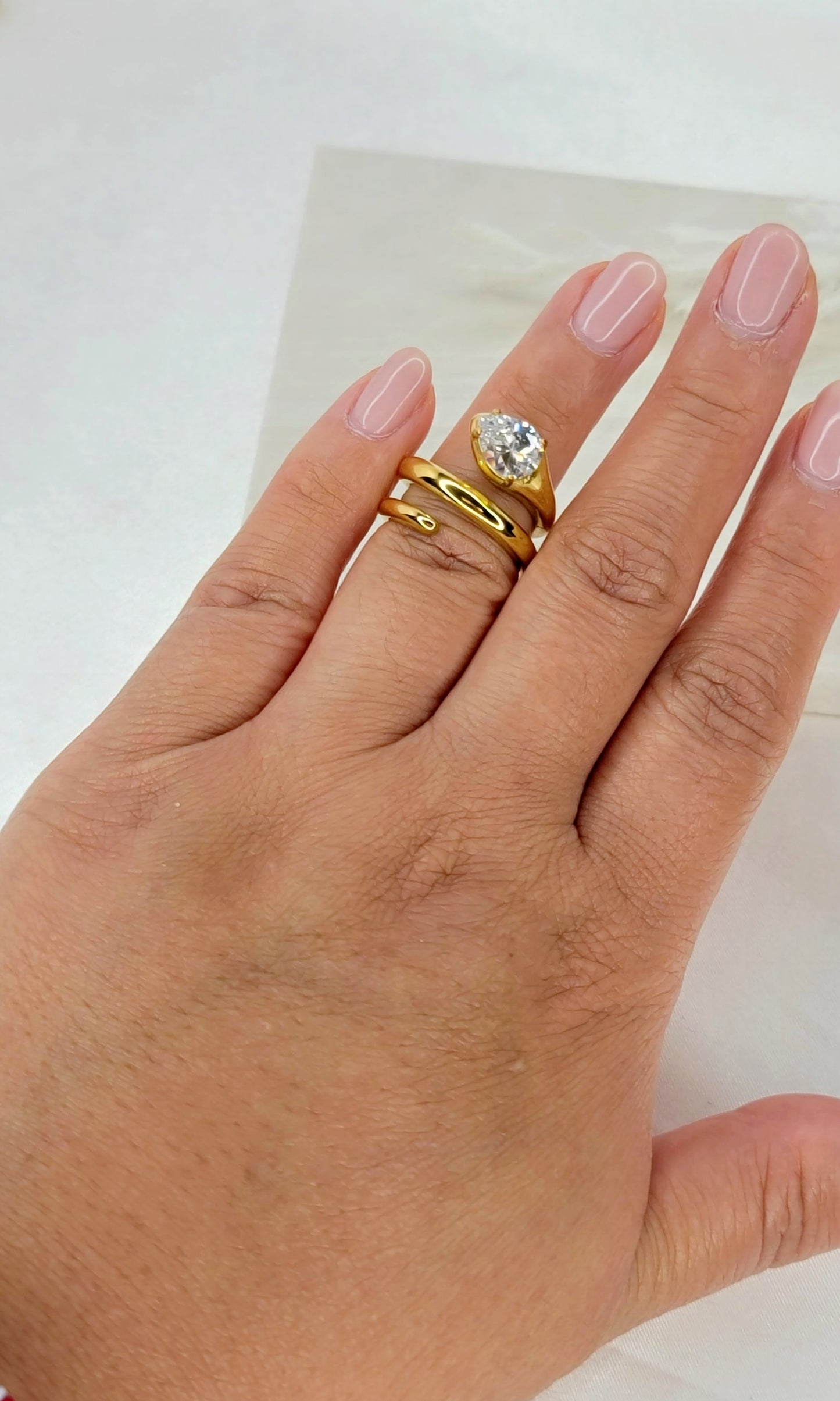 Gold Swirl Ring