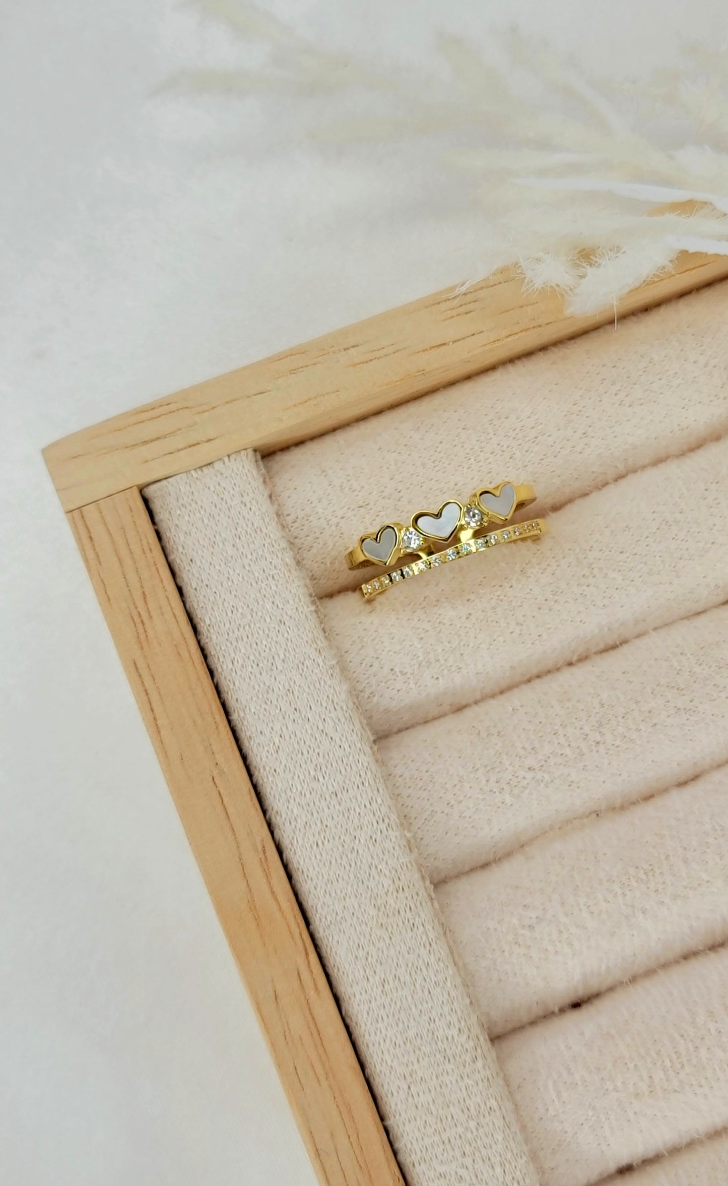 Triple Heart Ring