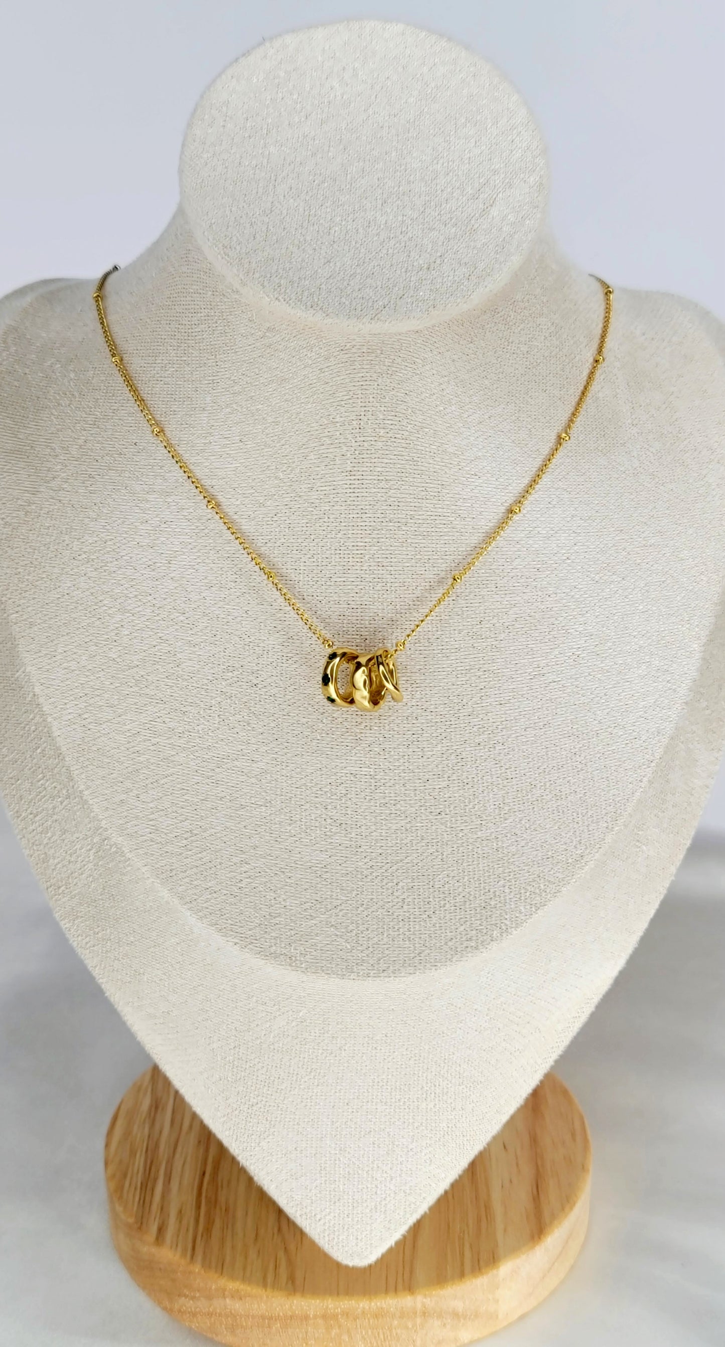 Three Ring Satellite Necklace