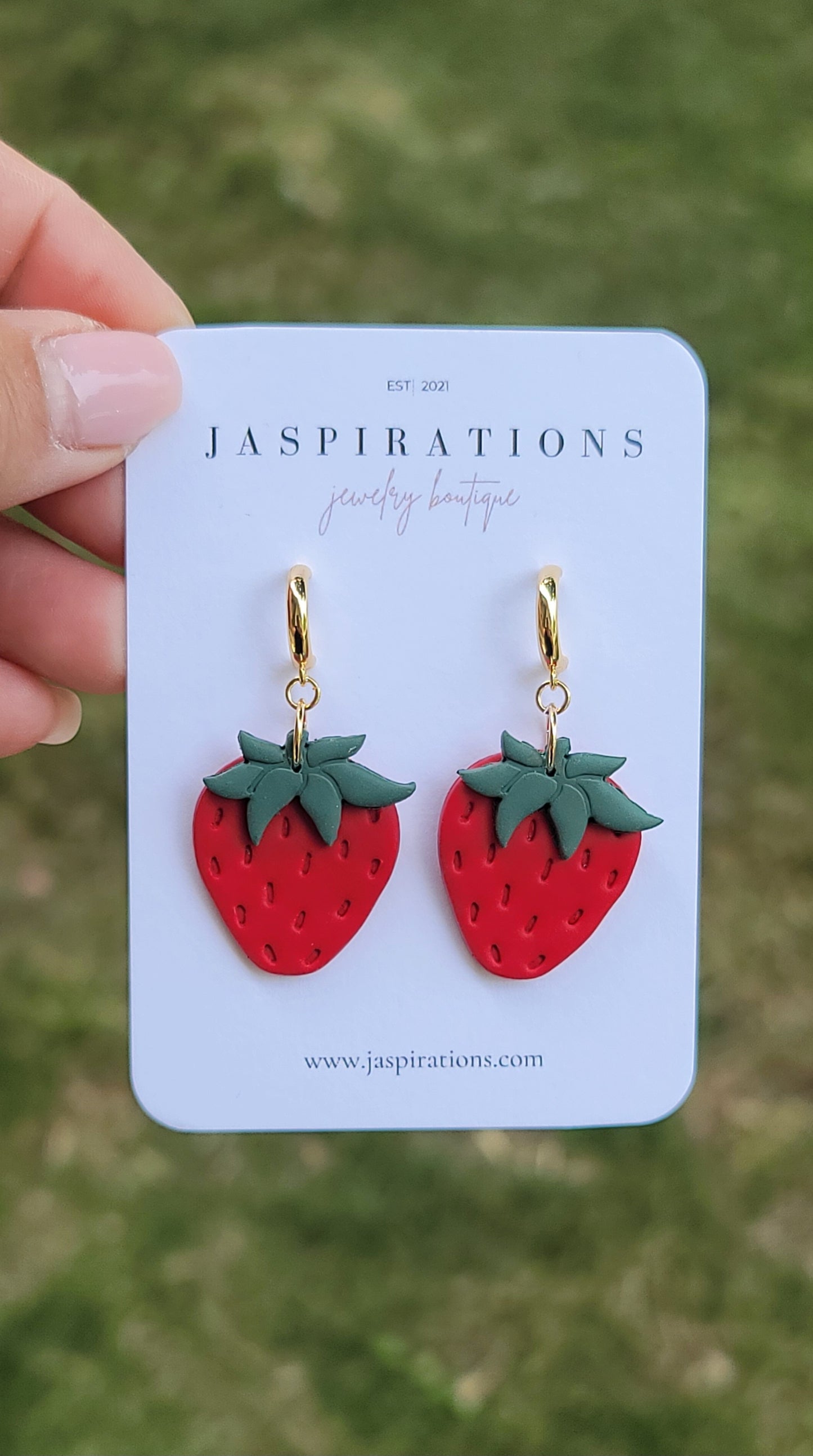 Red Strawberry Dangles