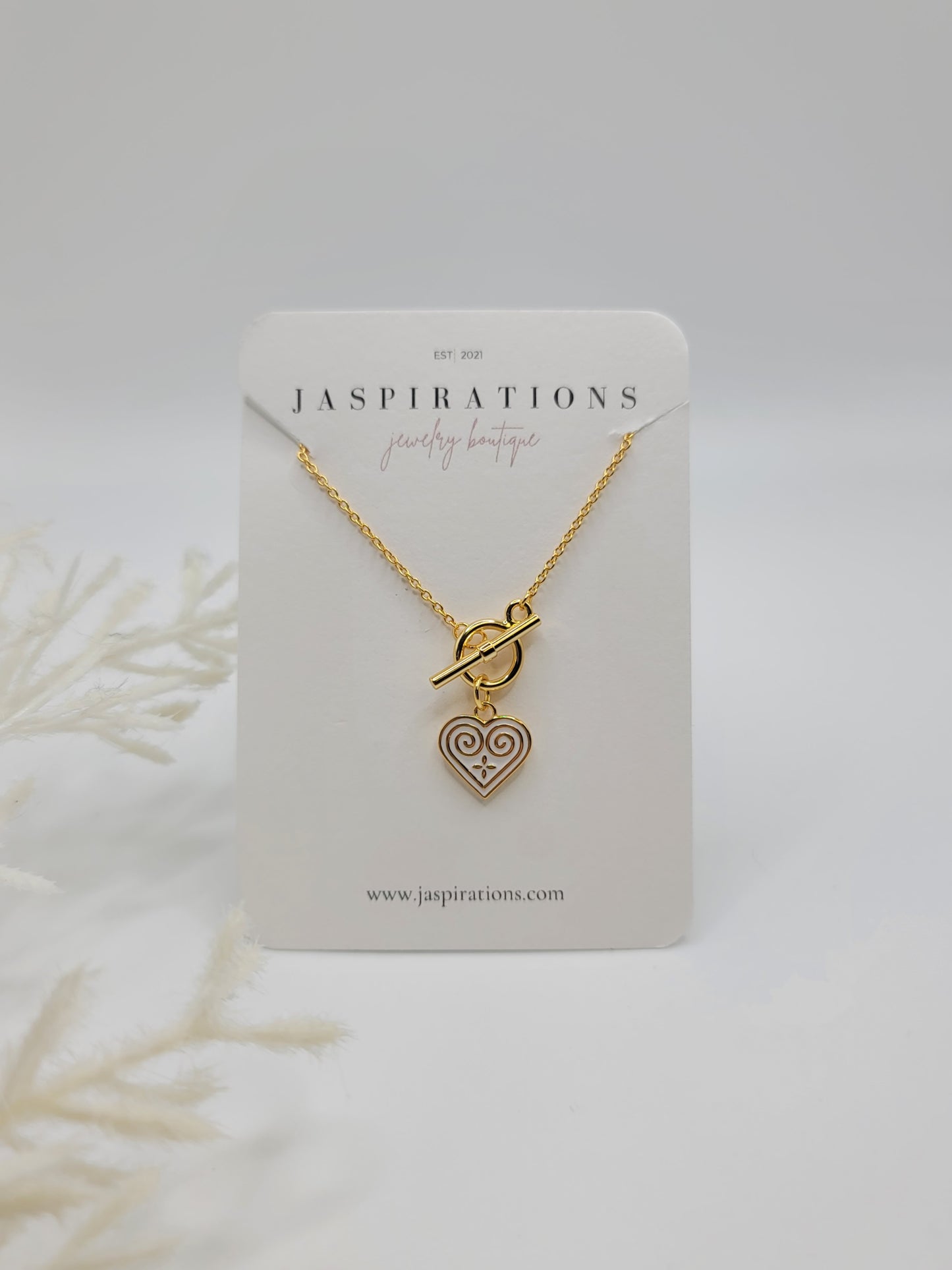 Hmong Heart Toggle Necklace