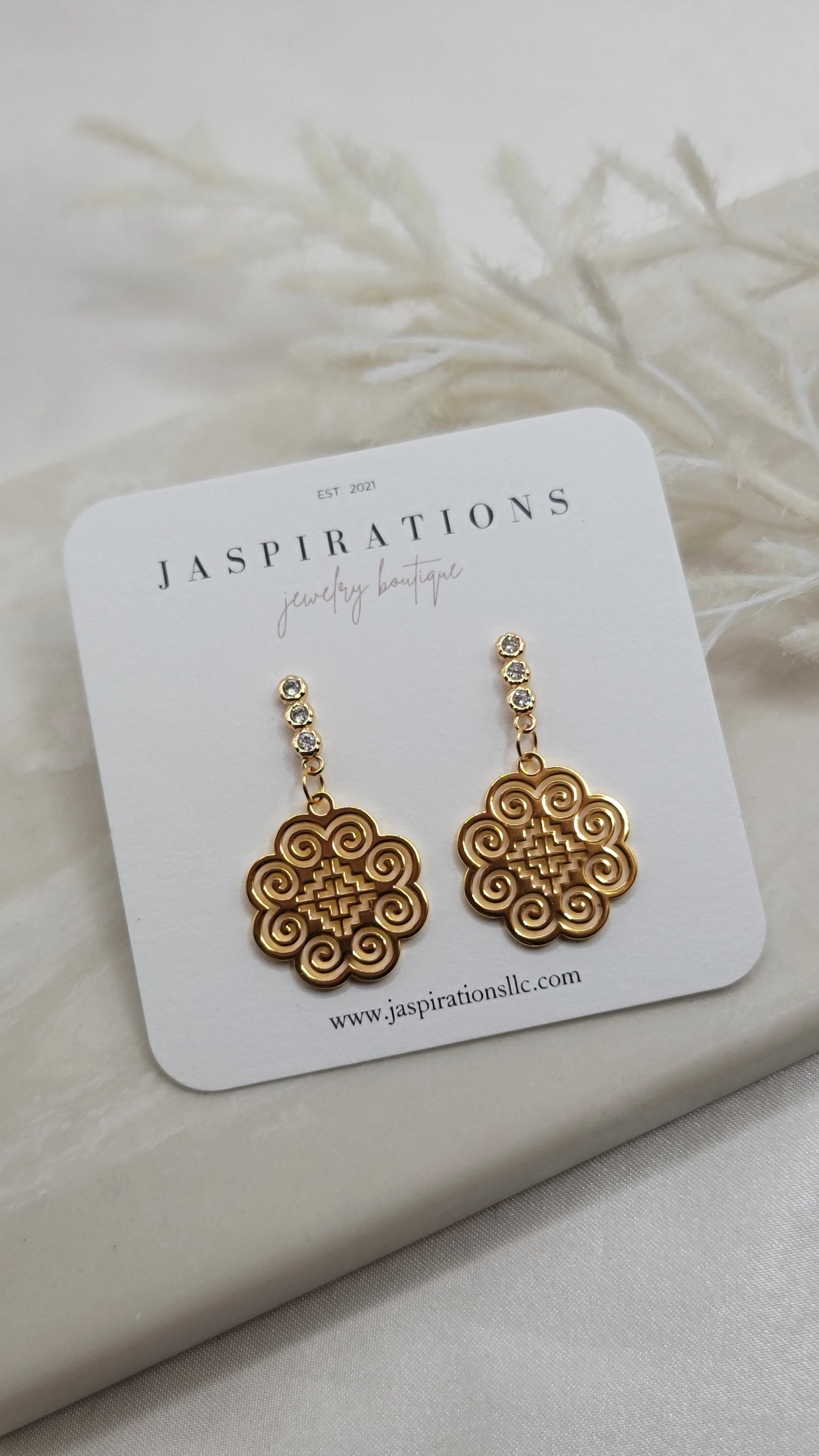 Elephant Foot CZ Studs