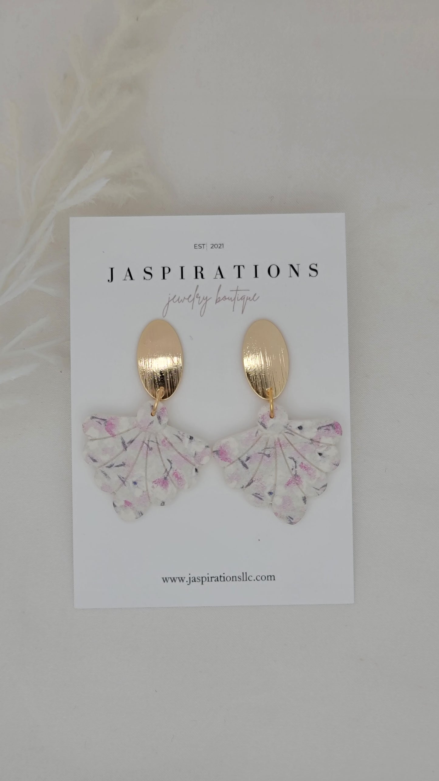 Lavender Floral Studs