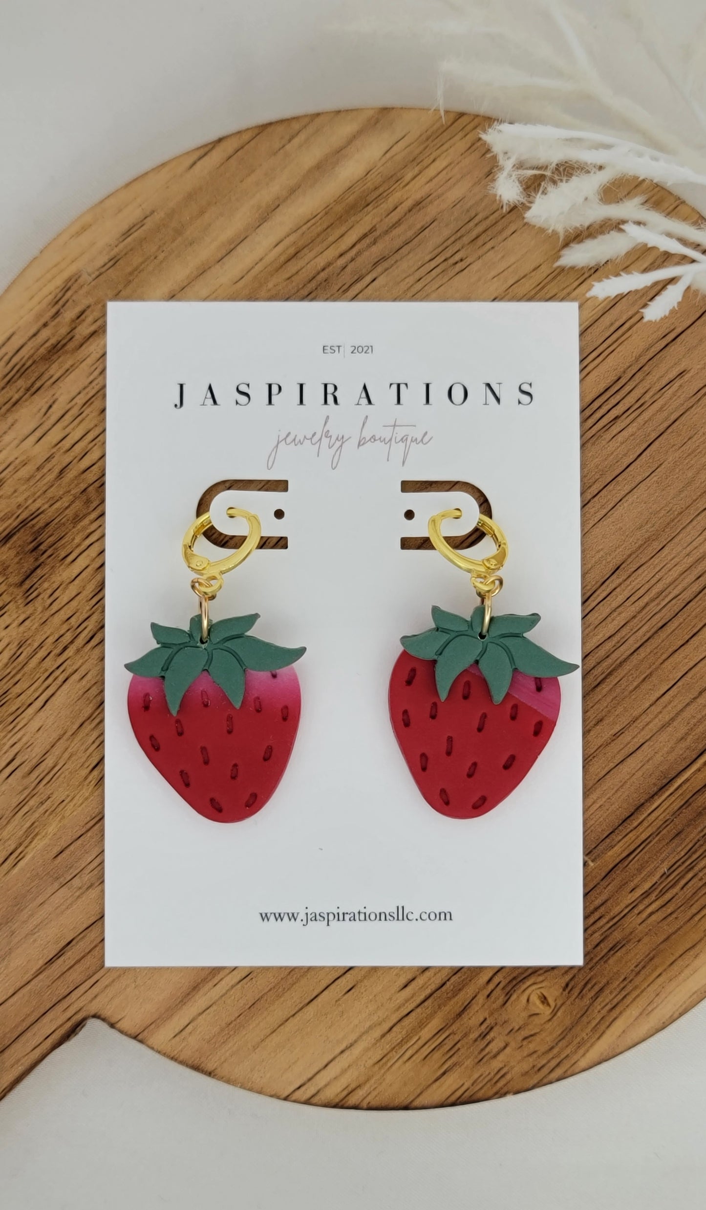 Pink/Red Strawberry Dangles