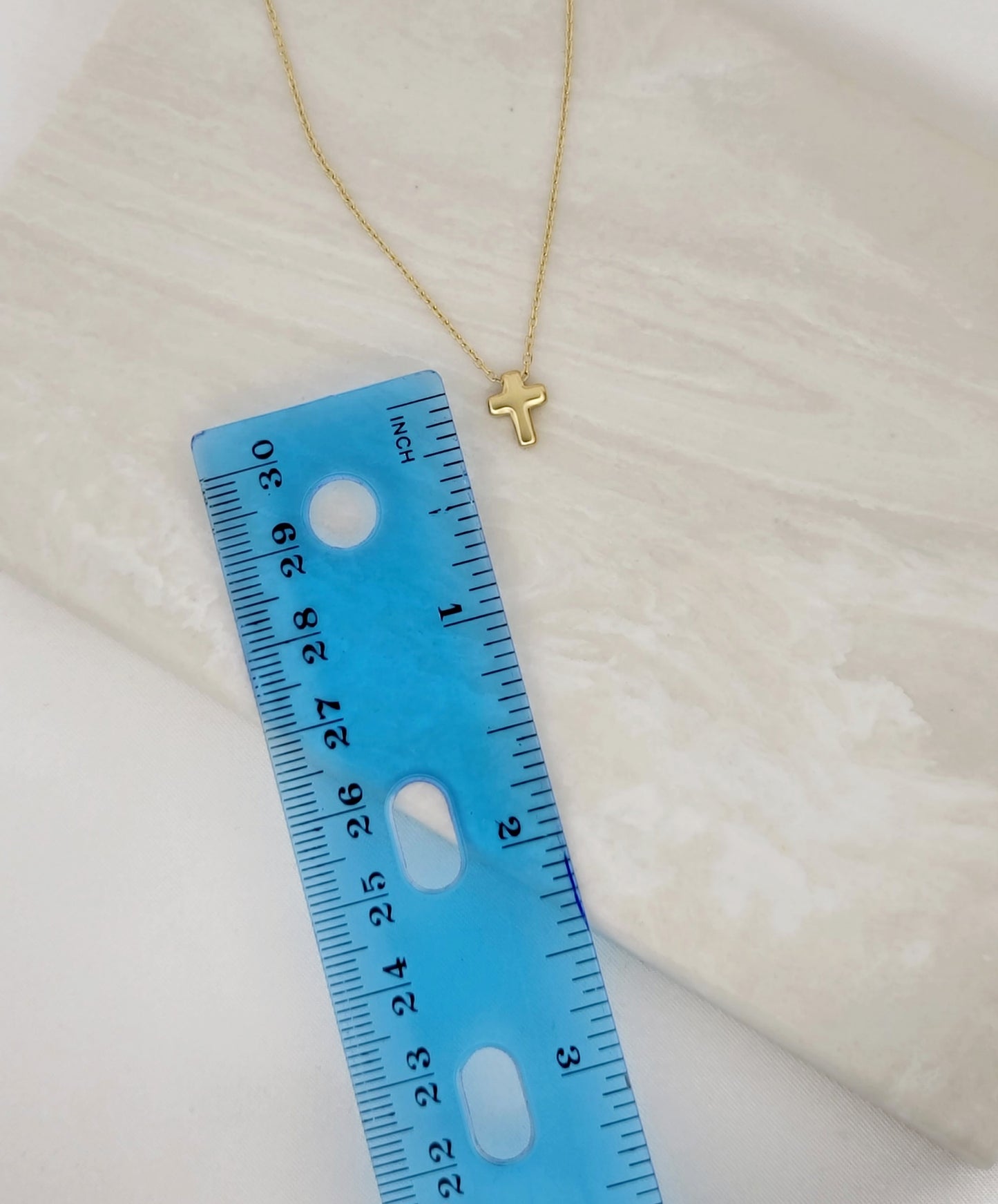 Mini Gold Cross Necklace