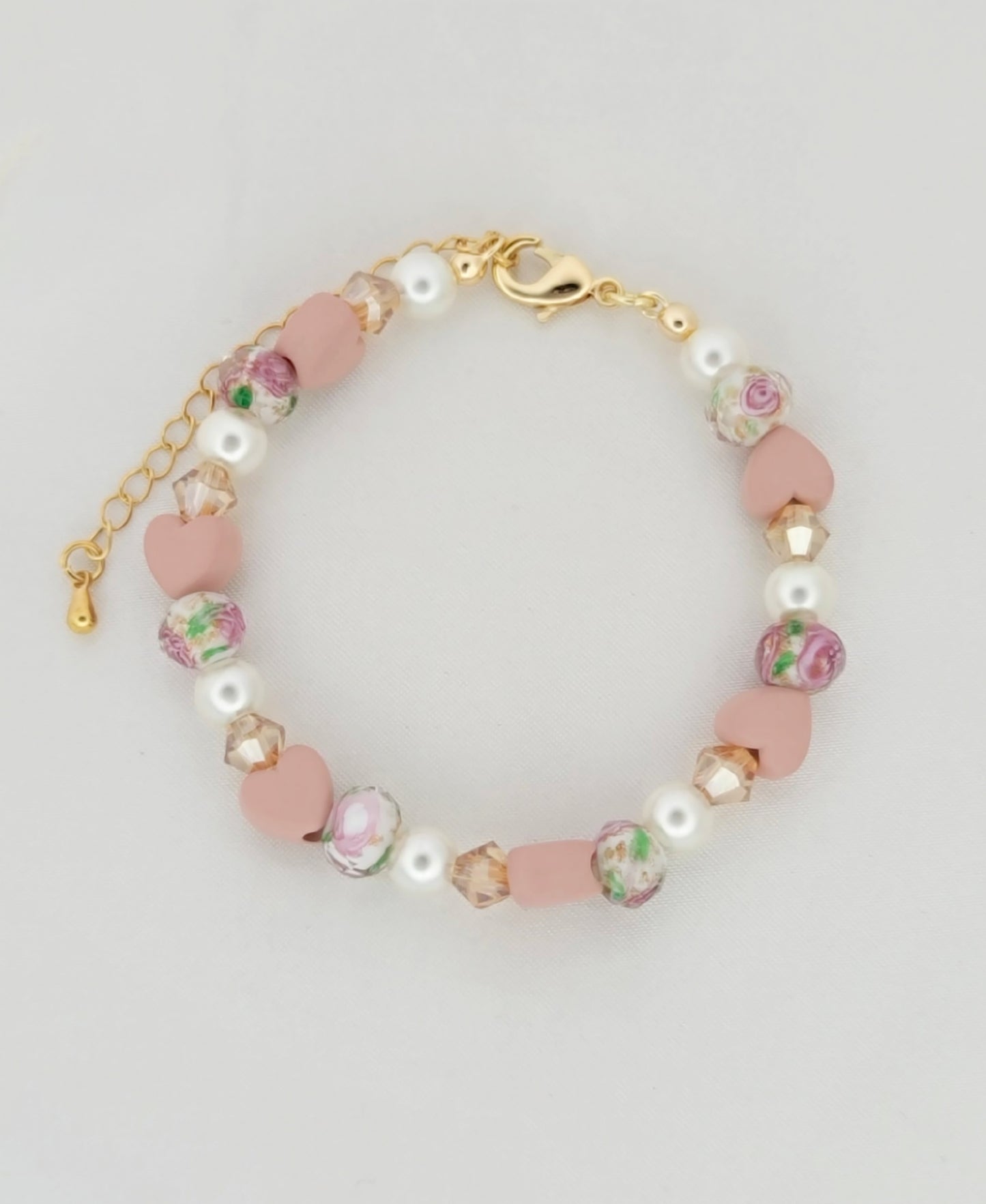 Floral Hear Bracelet