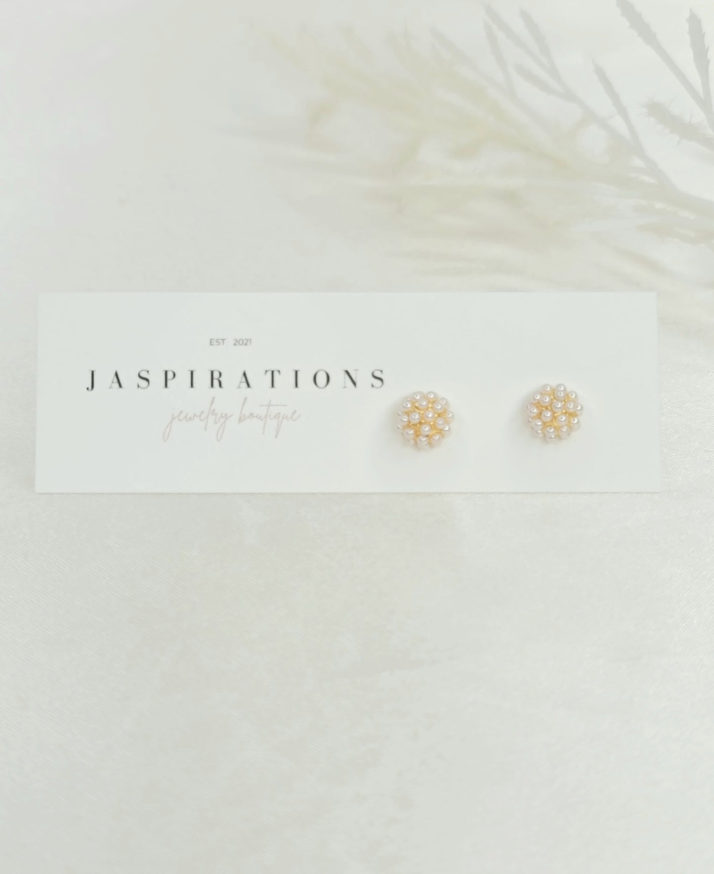 Delicate Pearl Studs