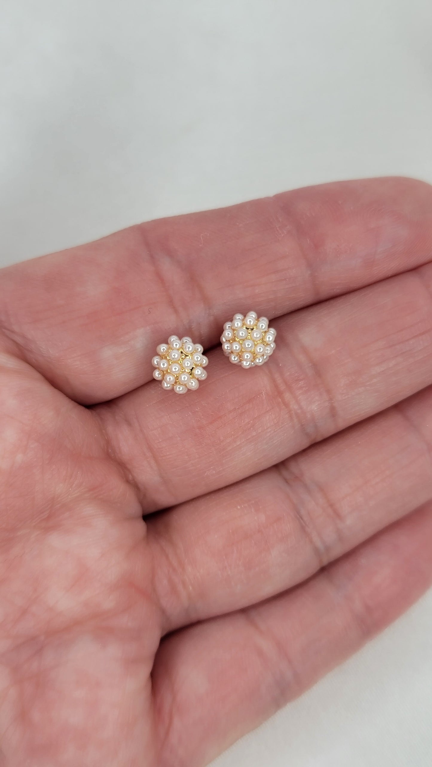 Delicate Pearl Studs