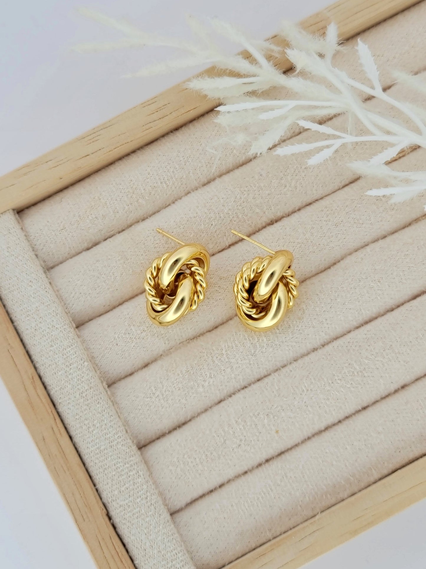 Gold Modern Studs