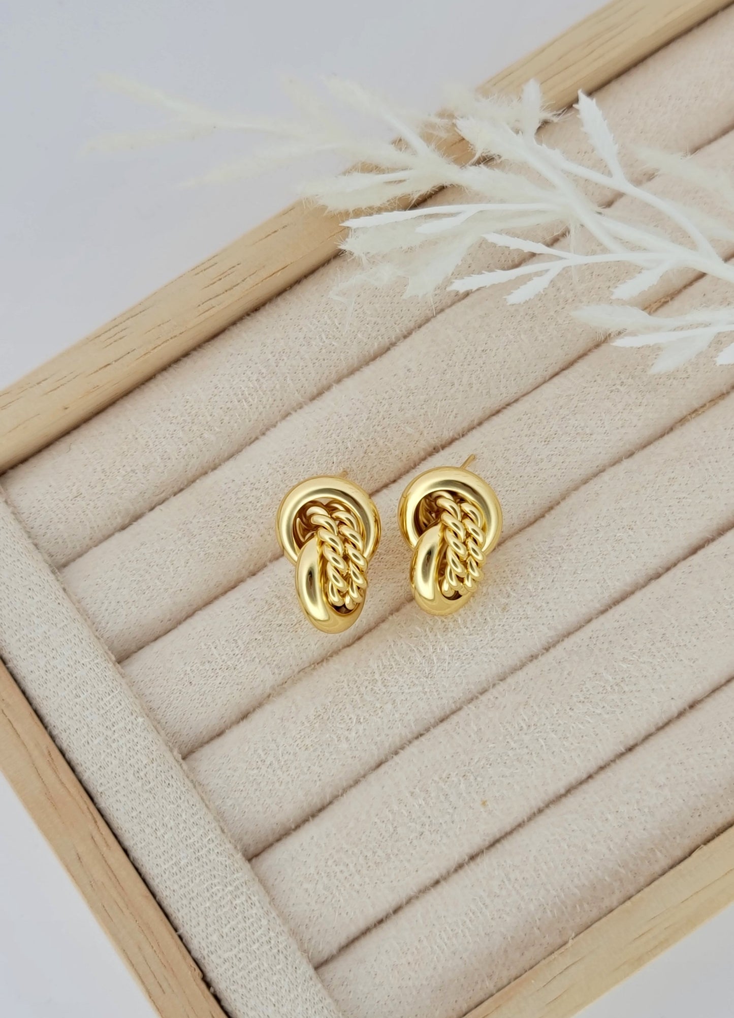 Gold Modern Studs