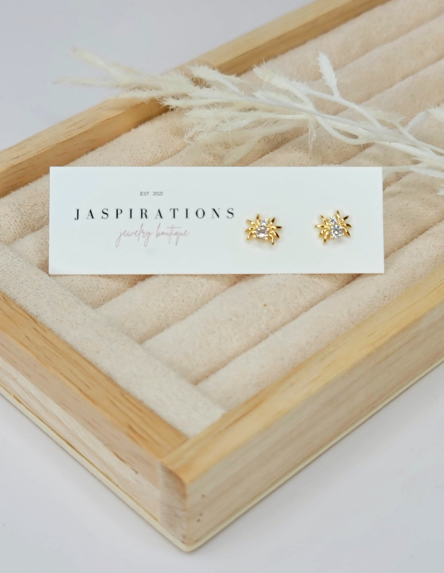 Sparkly Spider Studs