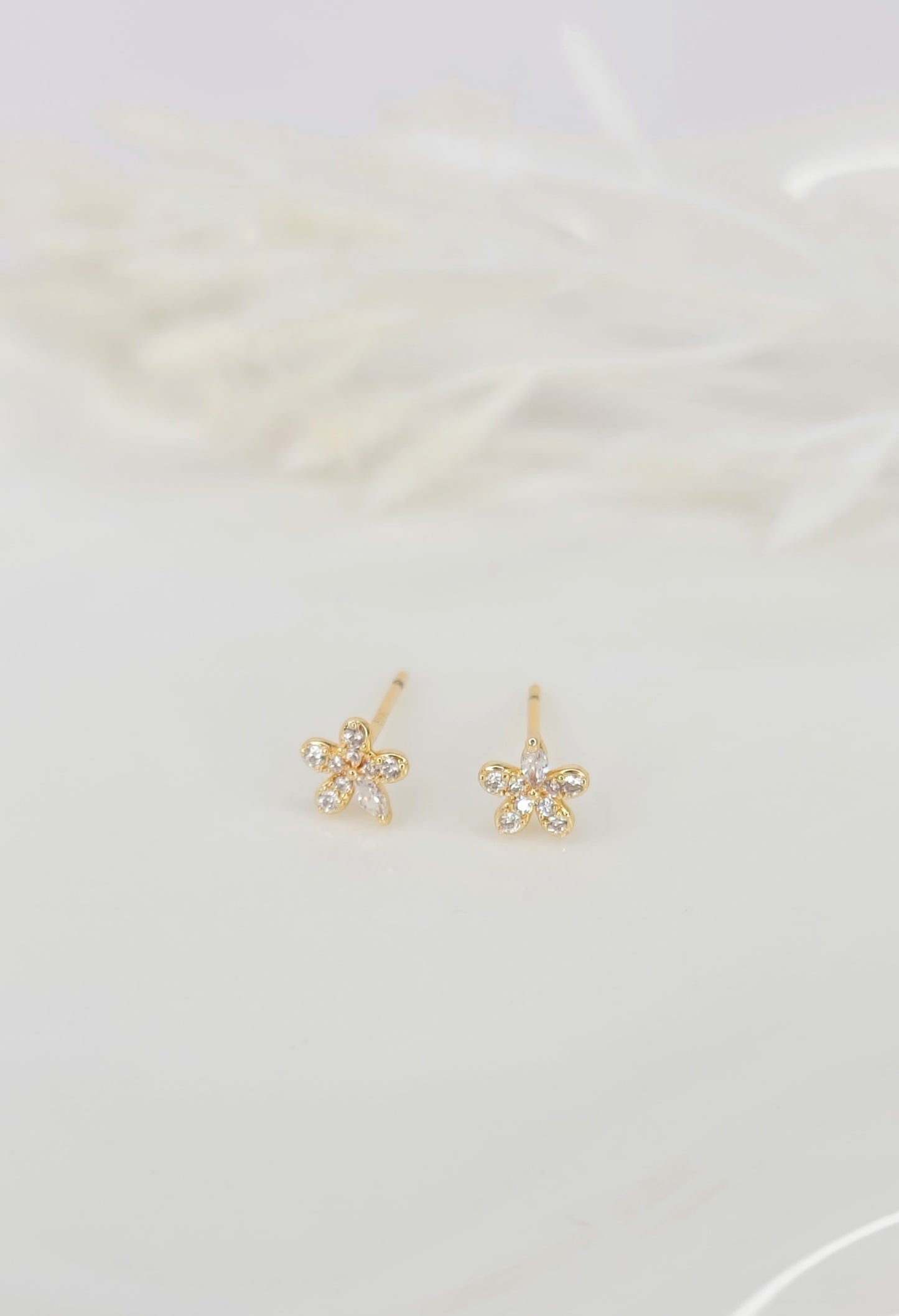 Dainty CZ Flower