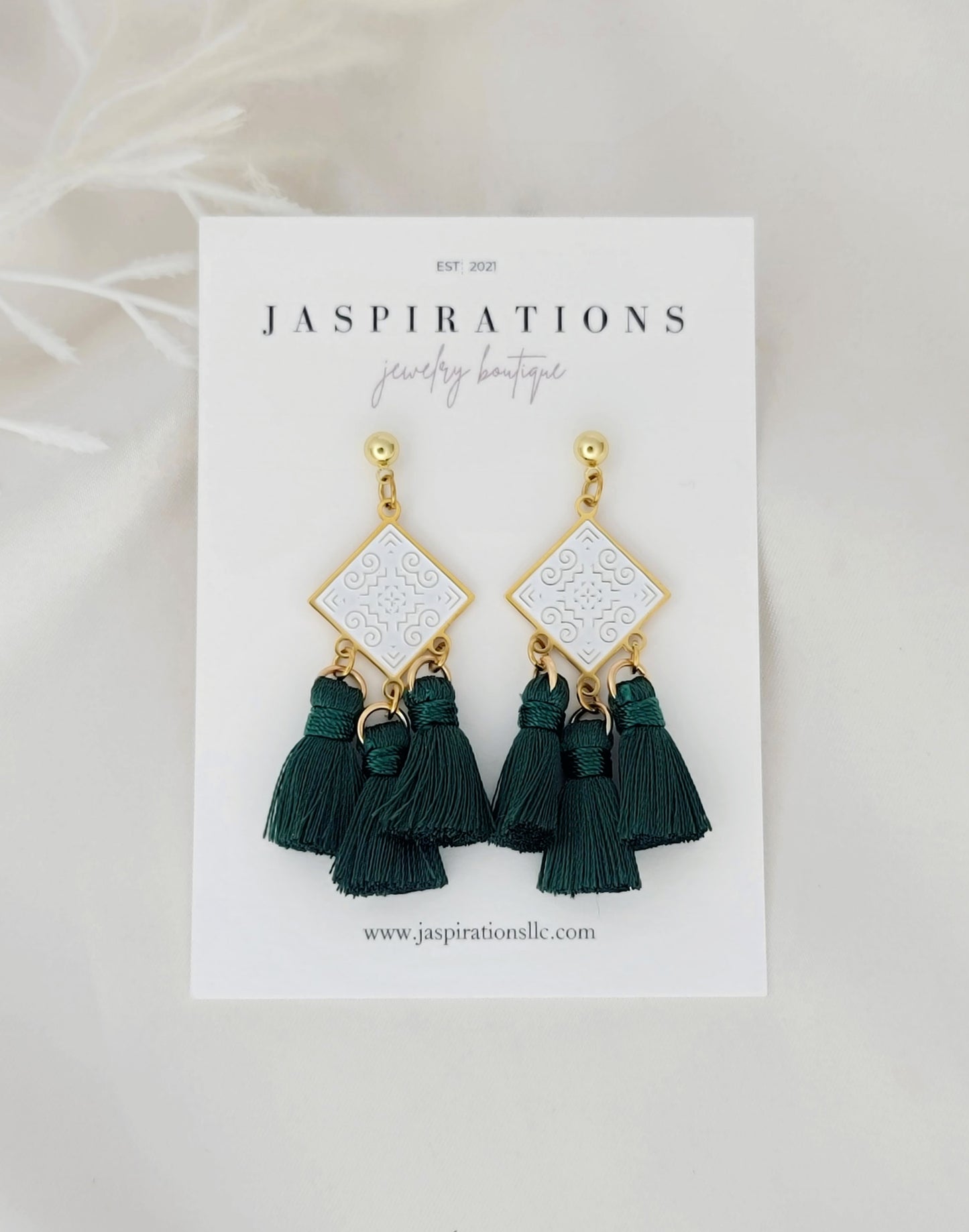 Adore Green Tassels