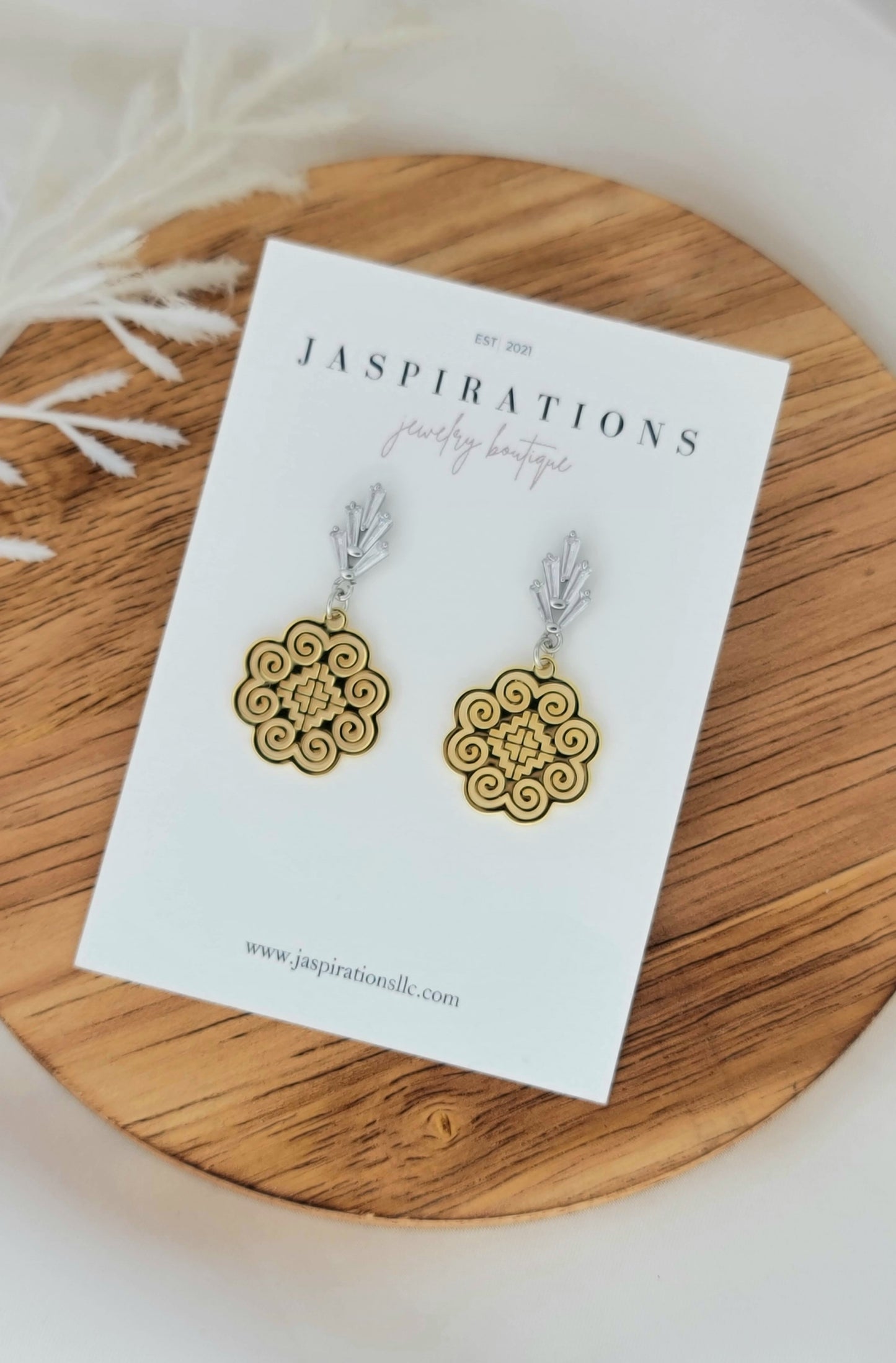 Elephant Foot Silver Studs