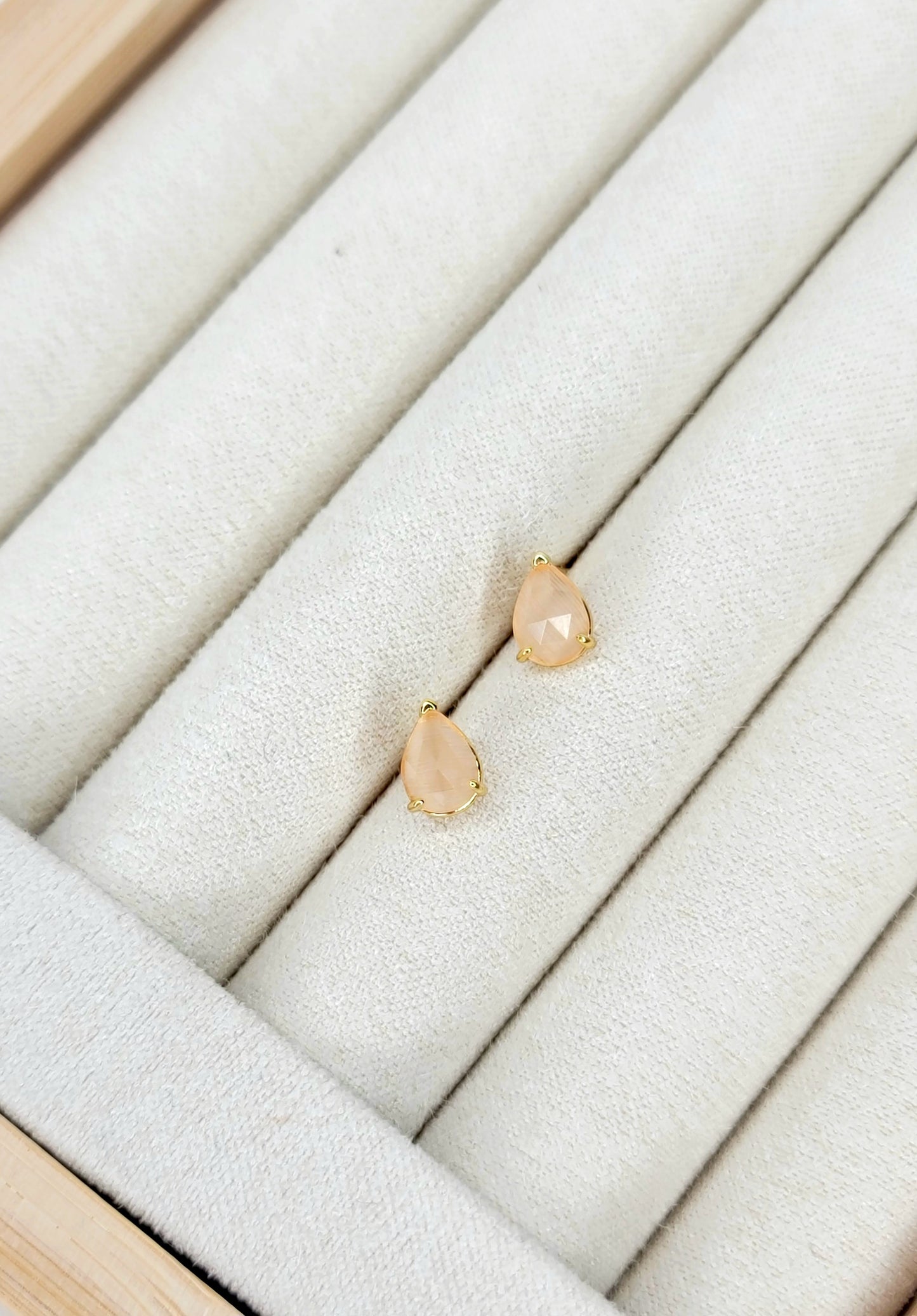 Peach Drop Studs