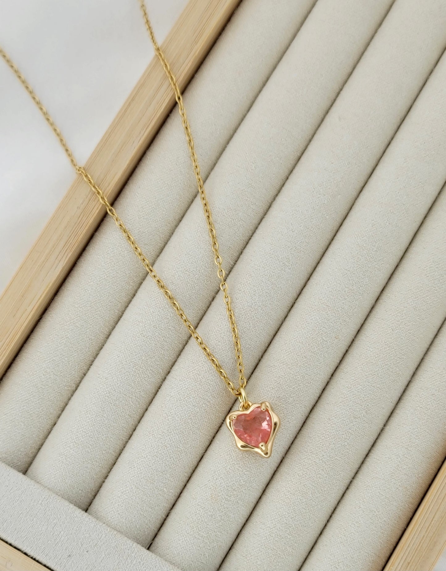 Pink Heart Necklace