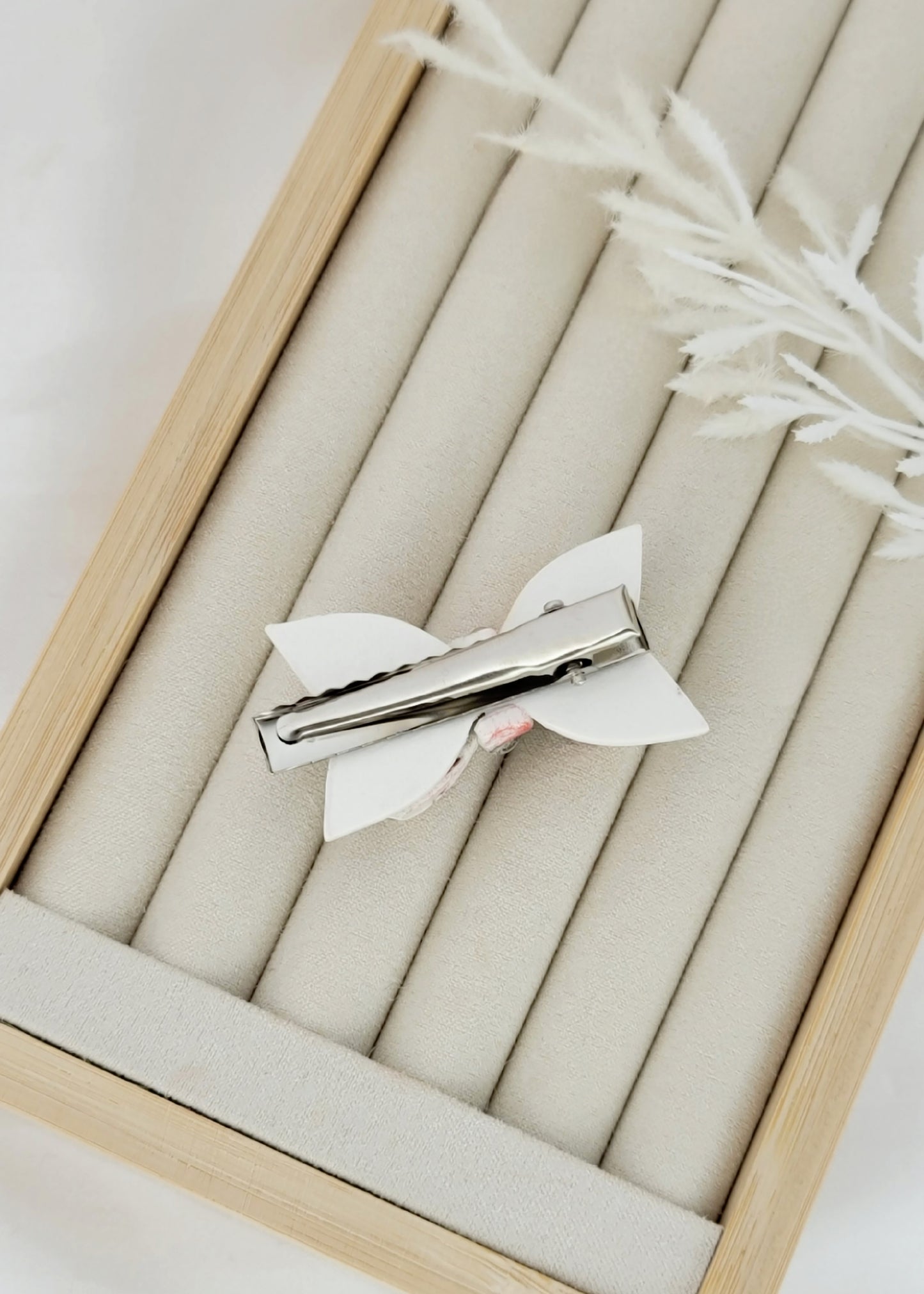 Strawberry Bow Hair Clip