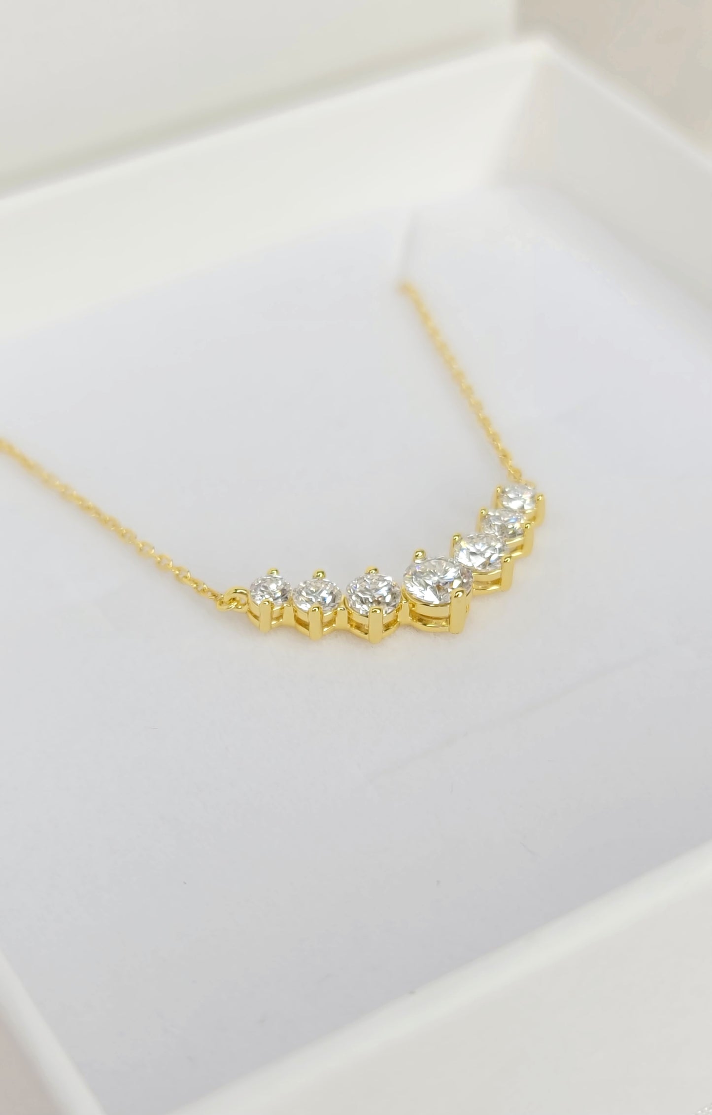 Glowing Radiance Moissanite Necklace