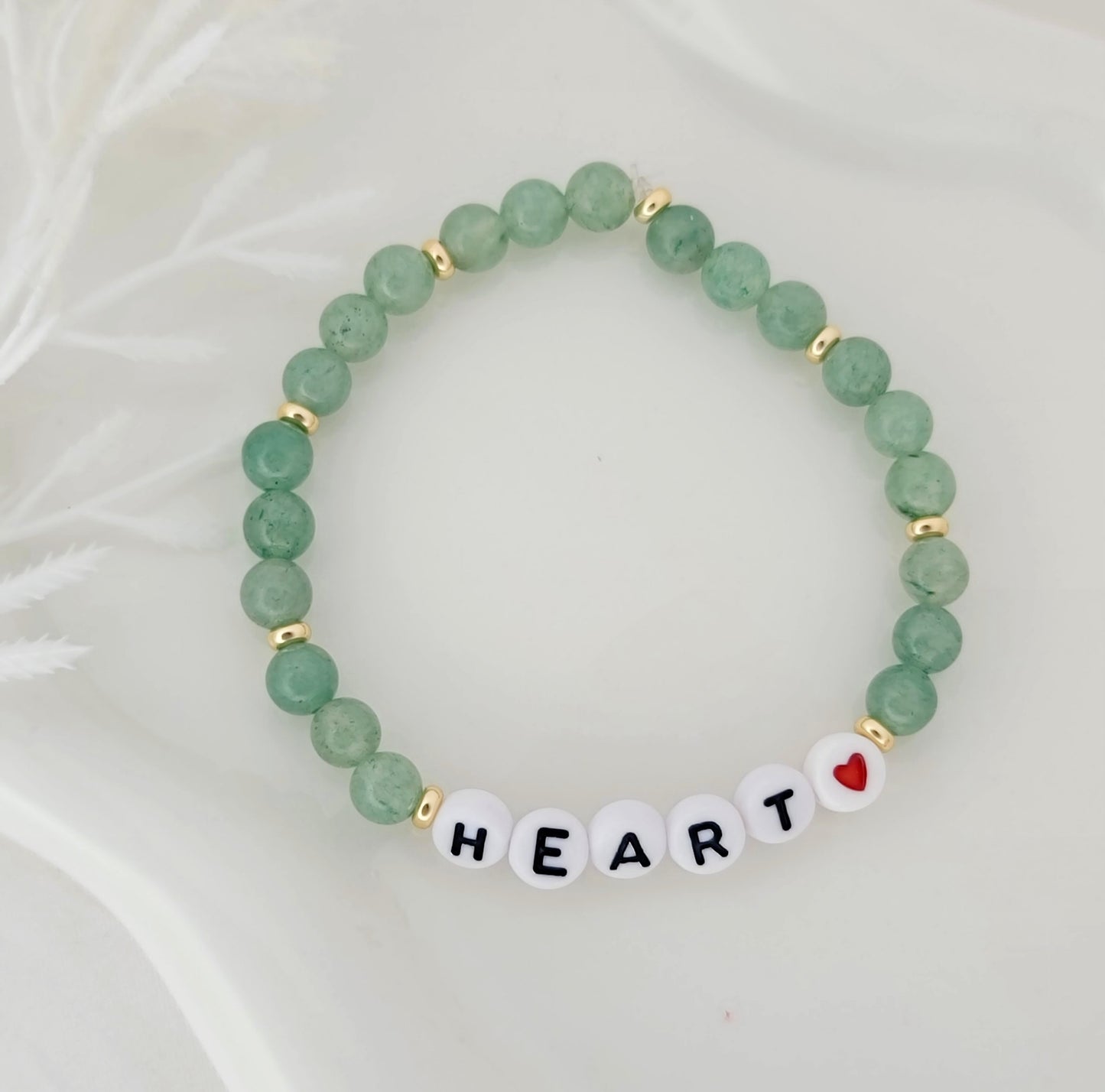 Heart - Adventurine Beads