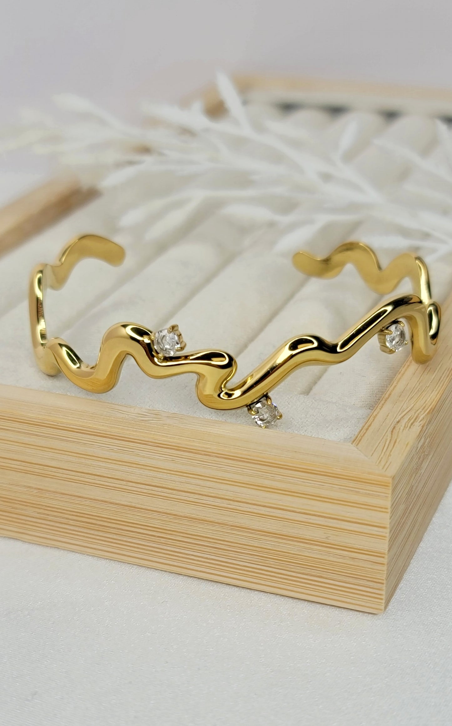 CZ Wave Bangle