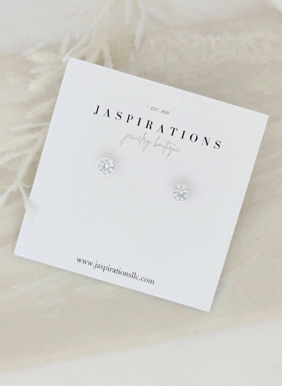 Silver Round Studs