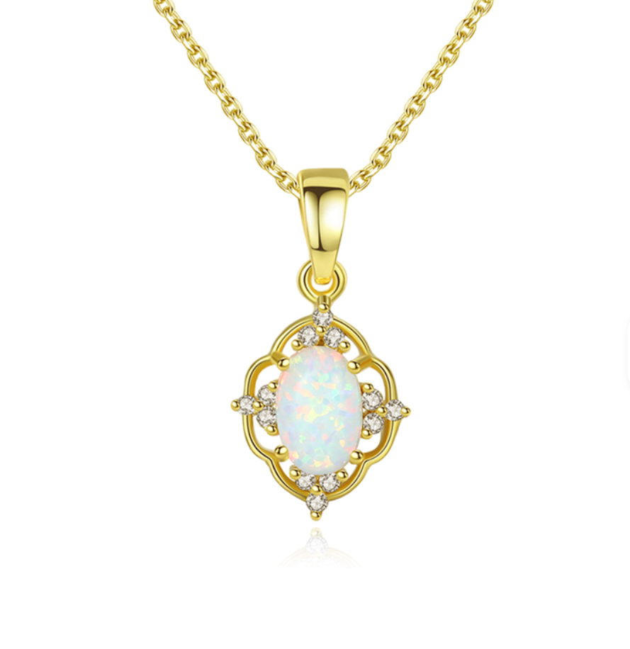 Delicate Opal Necklace