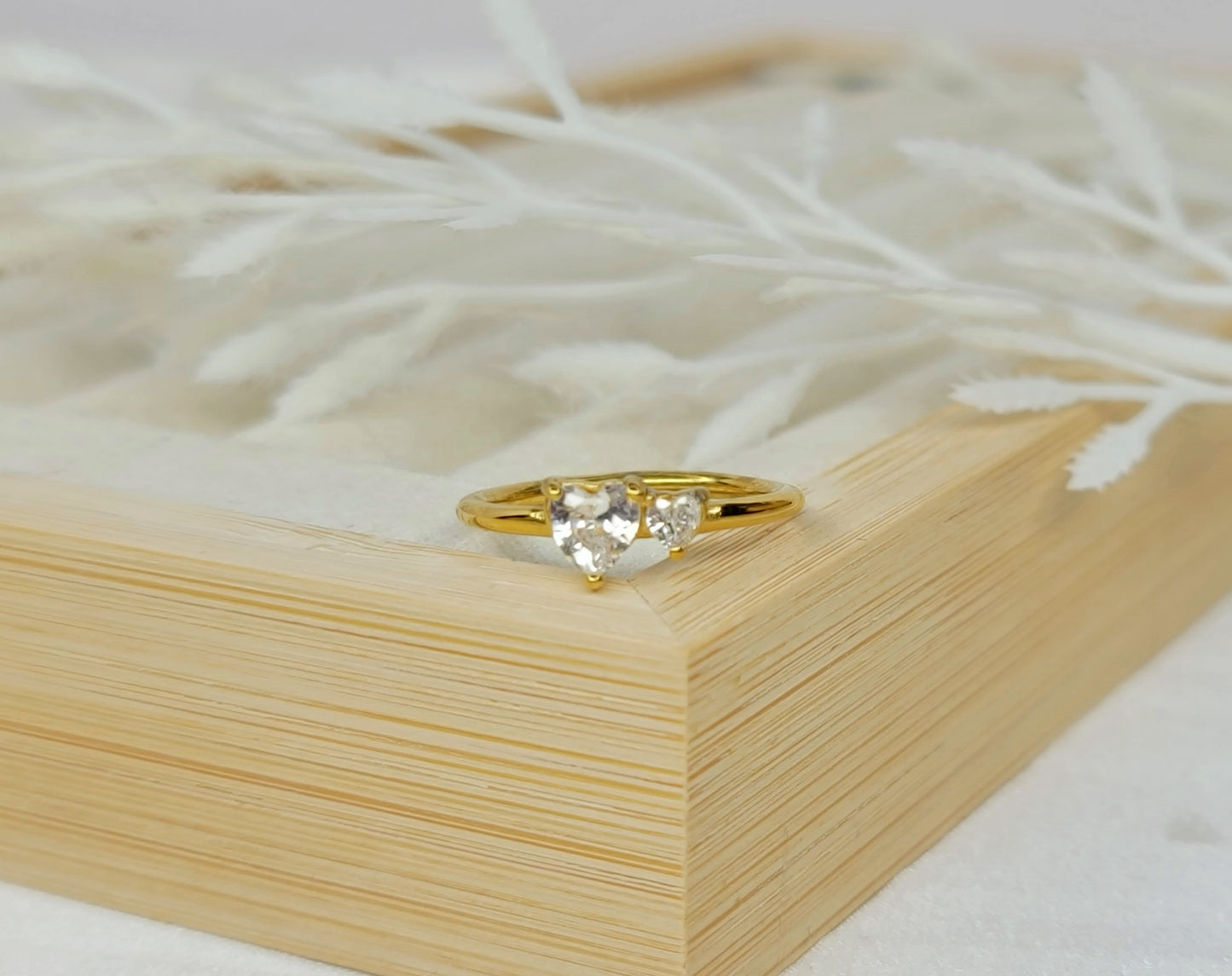 Double Hearts Rings