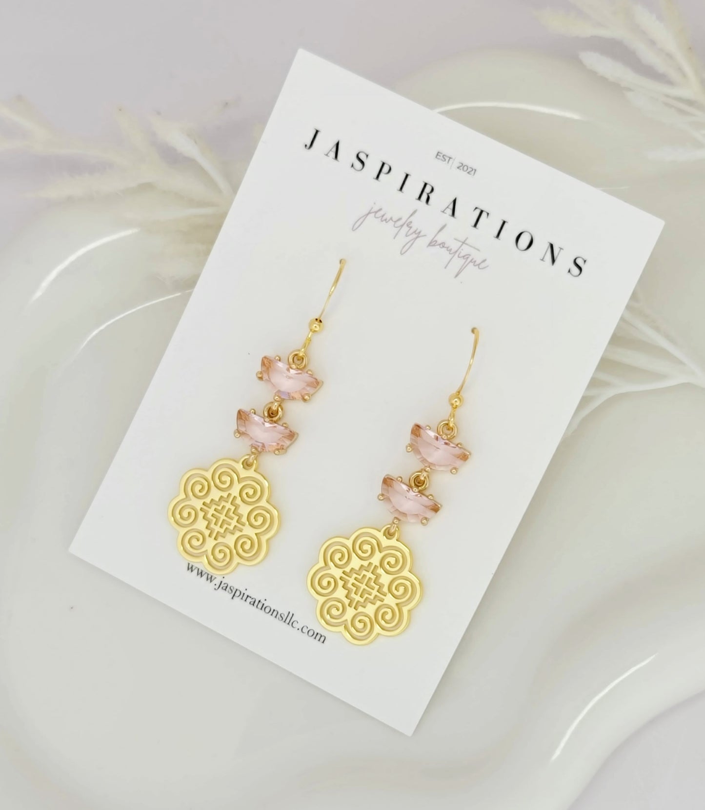 Elephant Foot Pink Charms