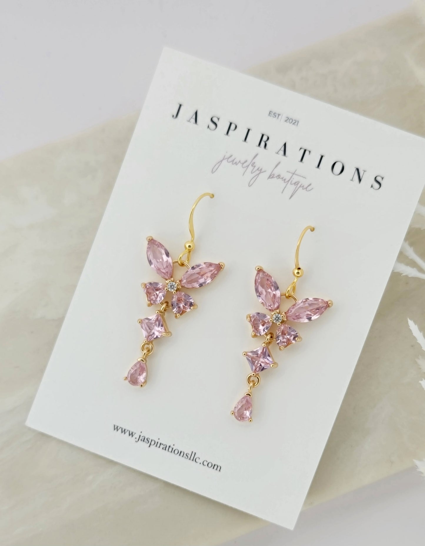Pink Butterfly Earrings