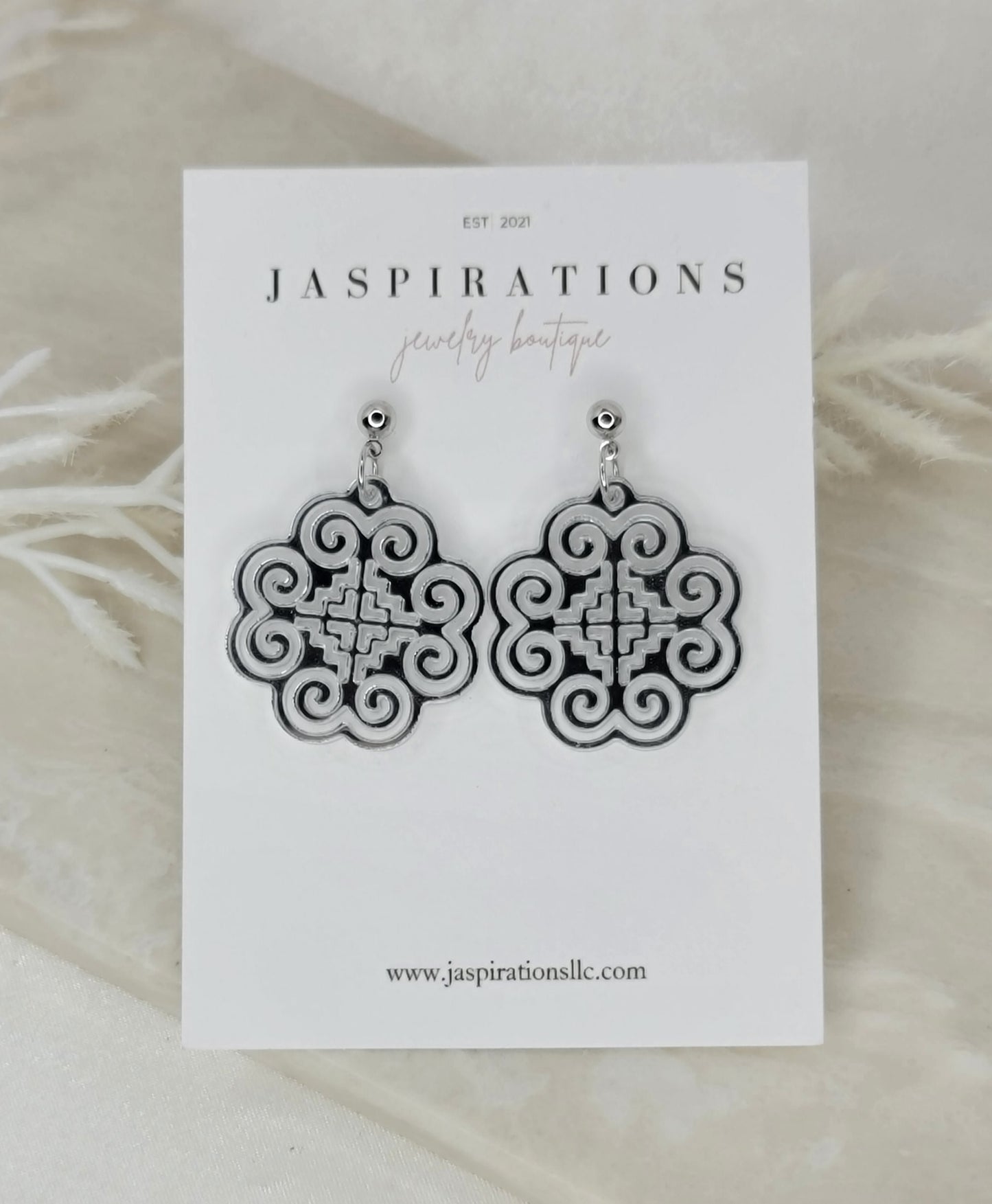 Simple Silver Acrylic Hmong Heritage