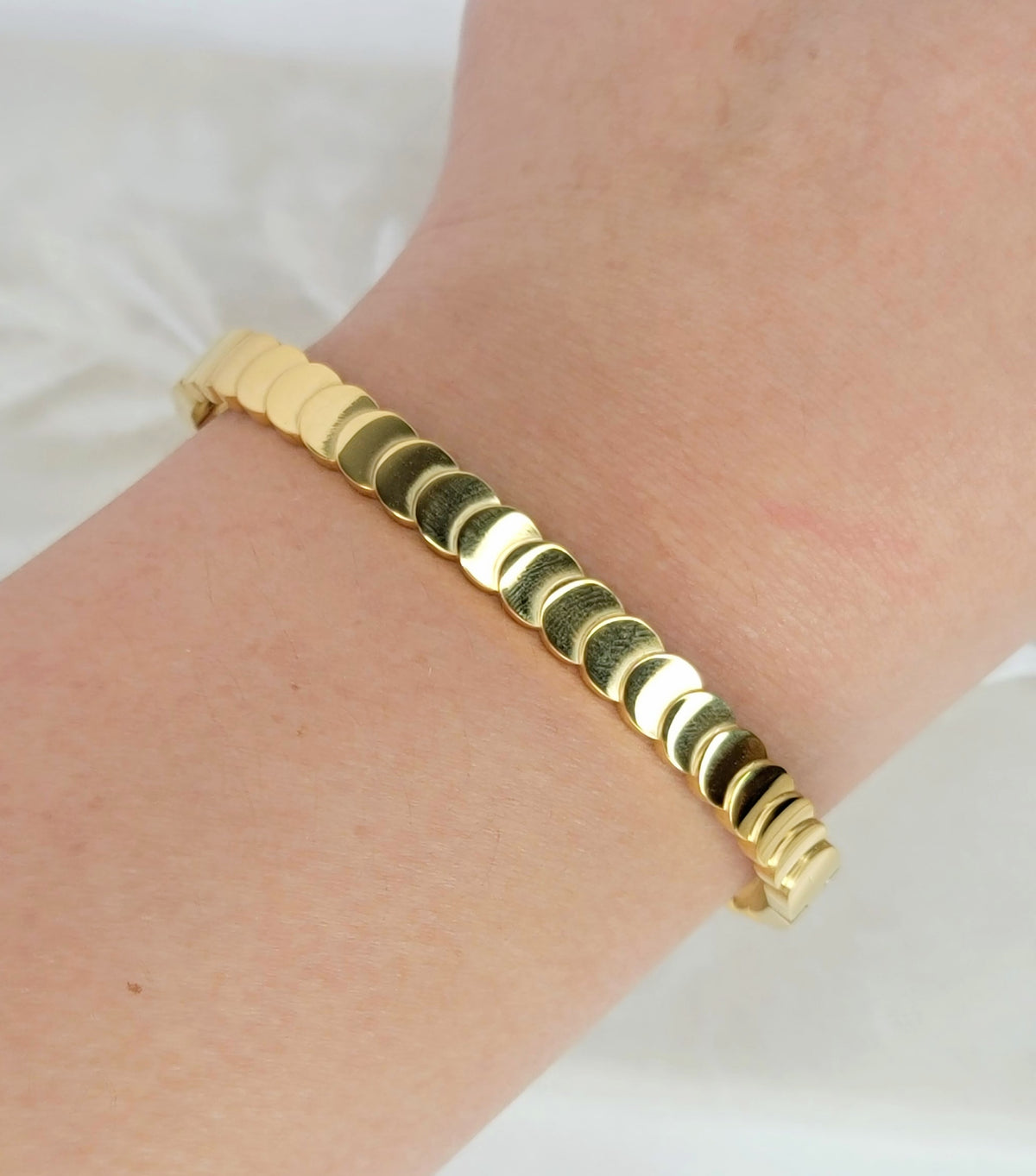 Gold Scale Bangle