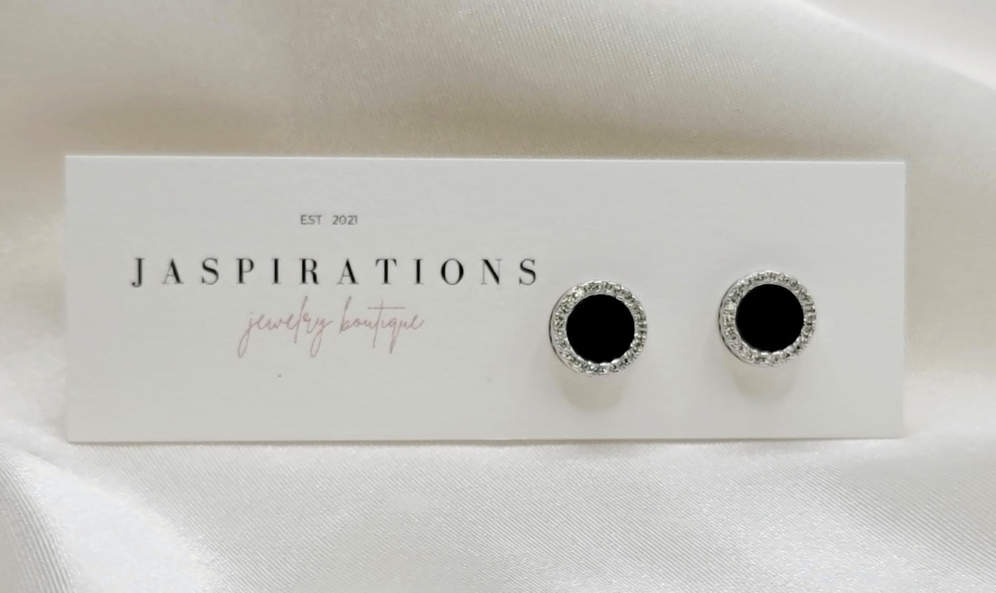 5A CZ Stones - Black Studs