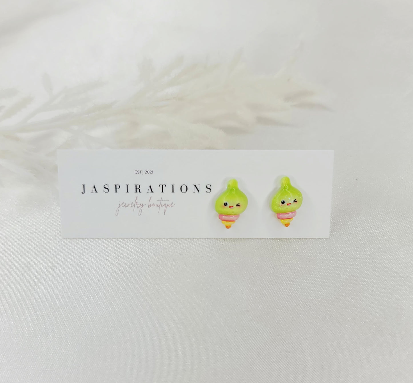 Colorful Sea Shell Studs