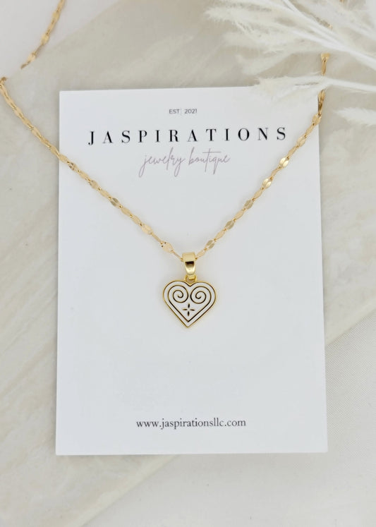 Hmong Heart Necklace