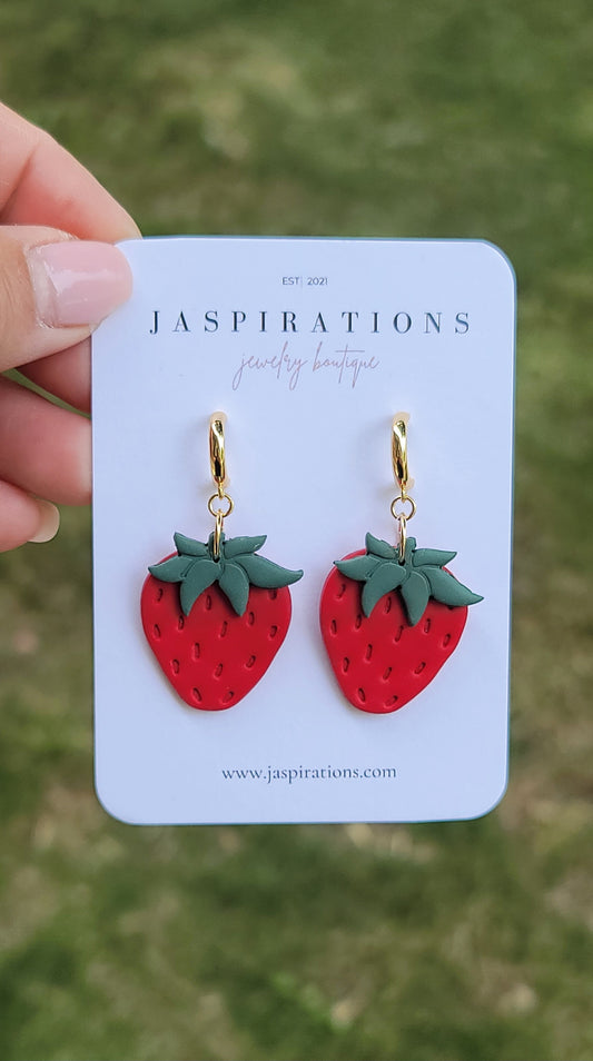 Red Strawberry Dangles