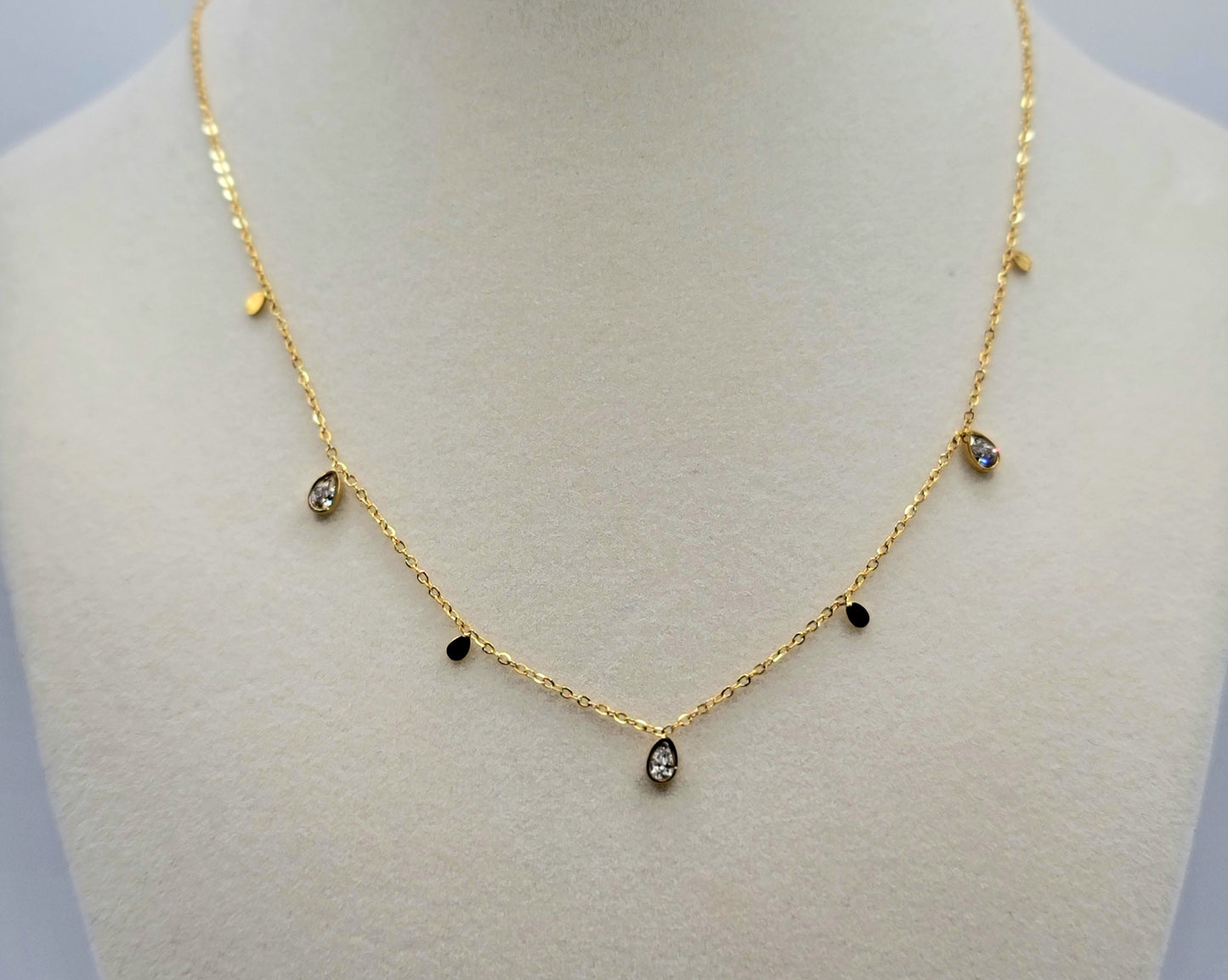 Crystal Teardrop Necklace