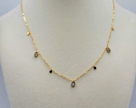 Crystal Teardrop Necklace