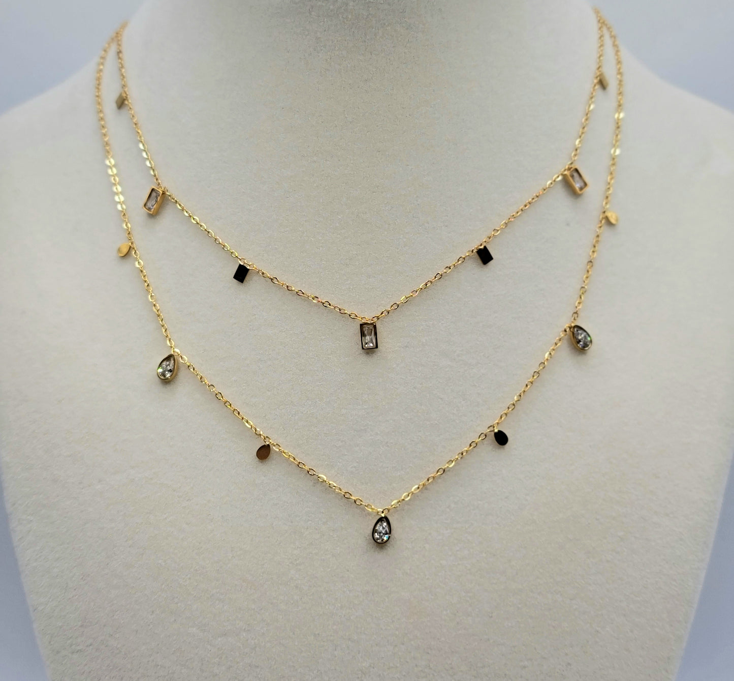 Crystal Teardrop Necklace