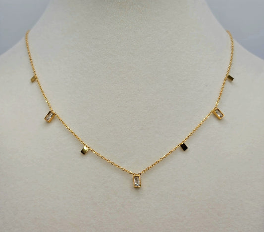 Rectangular Drop Necklace