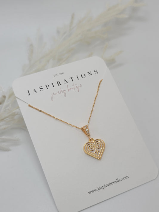 Hmong Heart Necklace