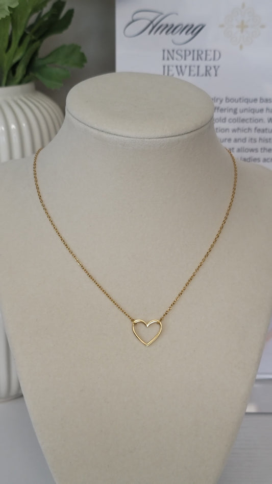 Open Heart Necklace