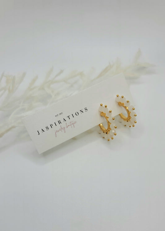 White Hoops - S925