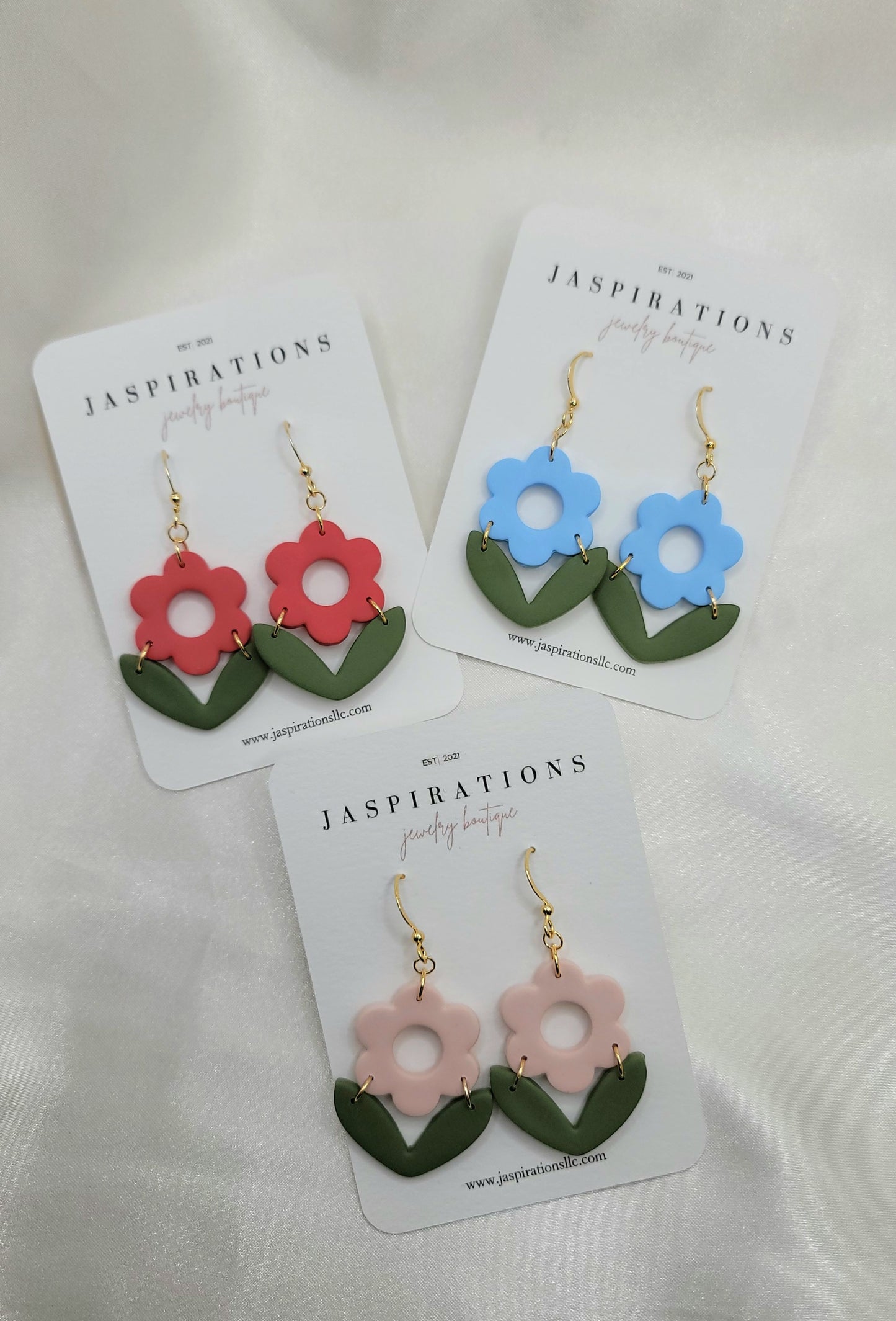 Clay Flower Earrings