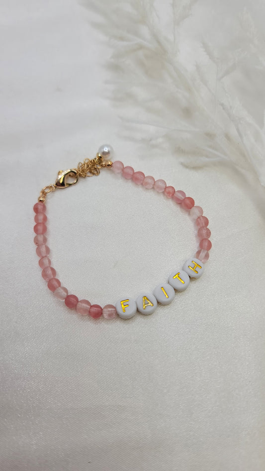 Pink Faith Bracelet