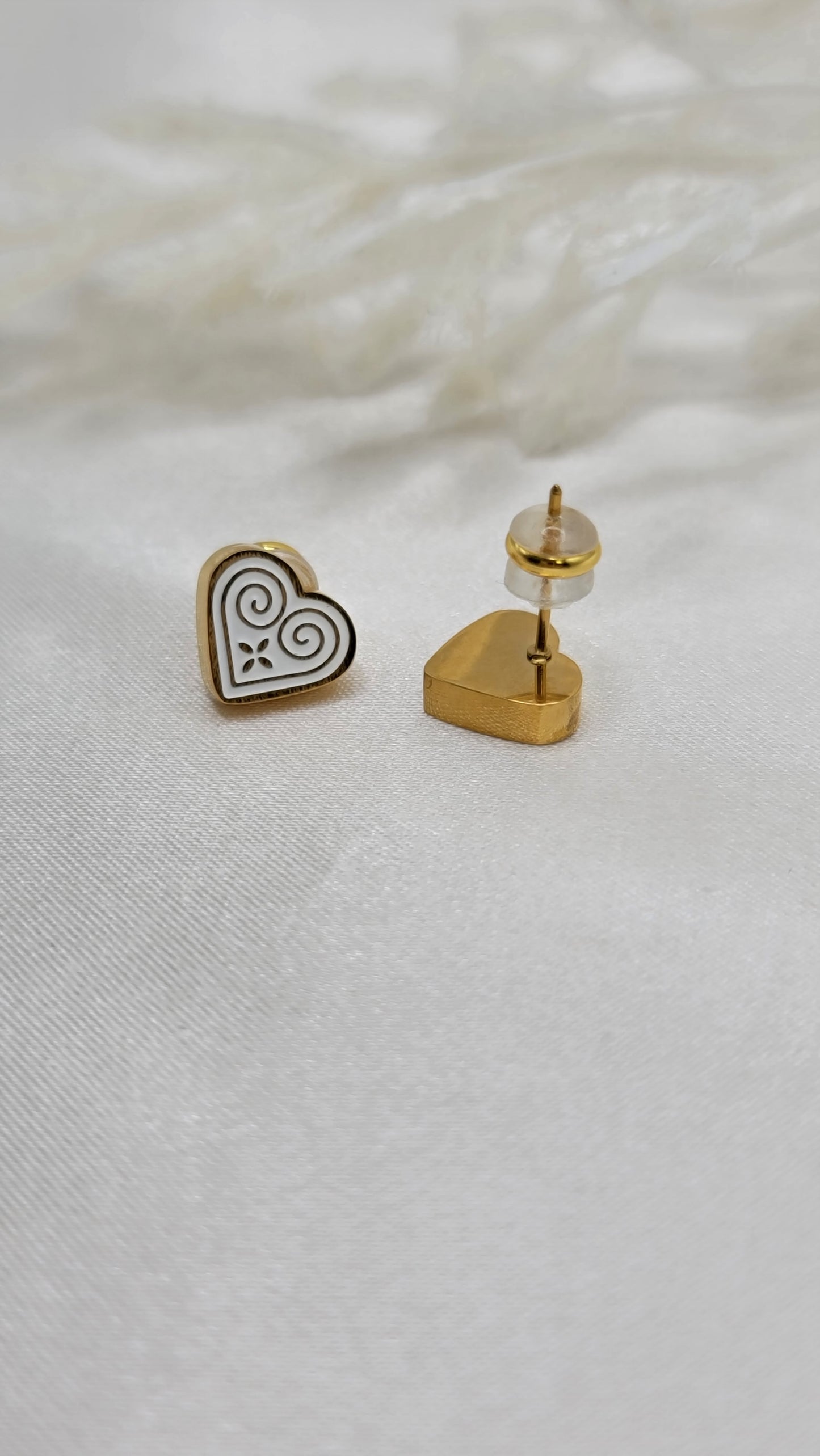 Hmong Heart Studs