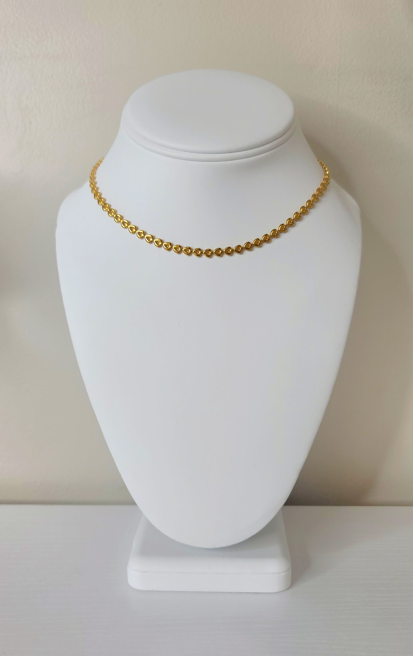 Heart Shaped Gold Necklace