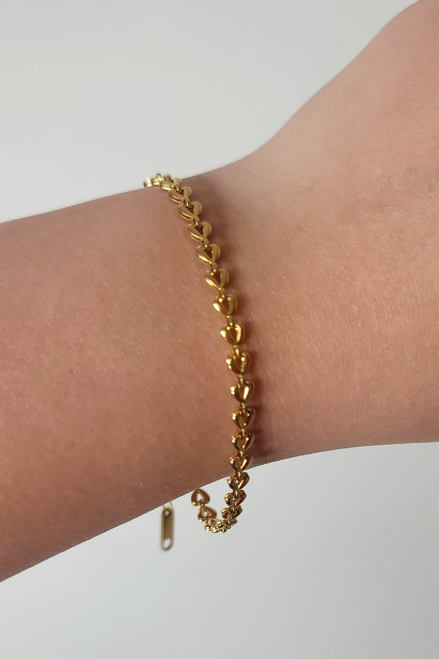 Heart-shaped Gold Bracelet