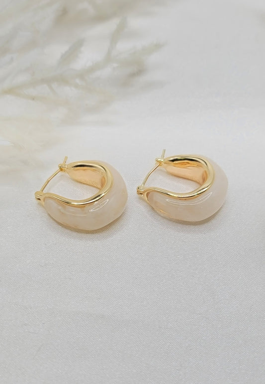 Gold Milky Hoops